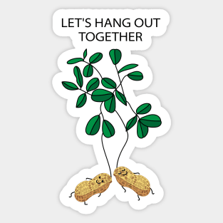 Peanut couple depends Sticker